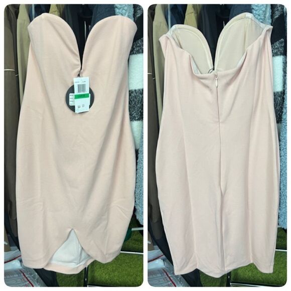 Nookie Revolve Honey Bodycon Sweetheart Neckline Dress LARGE in Blush  $229 - Picture 3 of 7